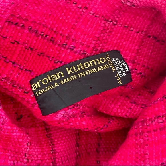 Vintage Arolan Kutomo Wool Poncho - Picture 2 of 2